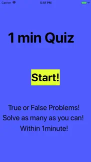 1min quiz problems & solutions and troubleshooting guide - 1