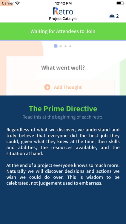 Retro App for Mobile