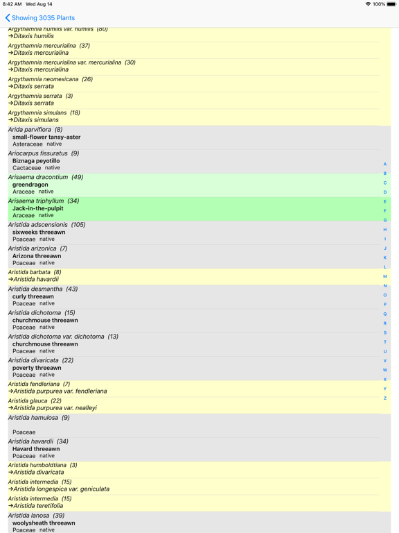 East Texas Wildflowers iPad screenshot 8 - Education app