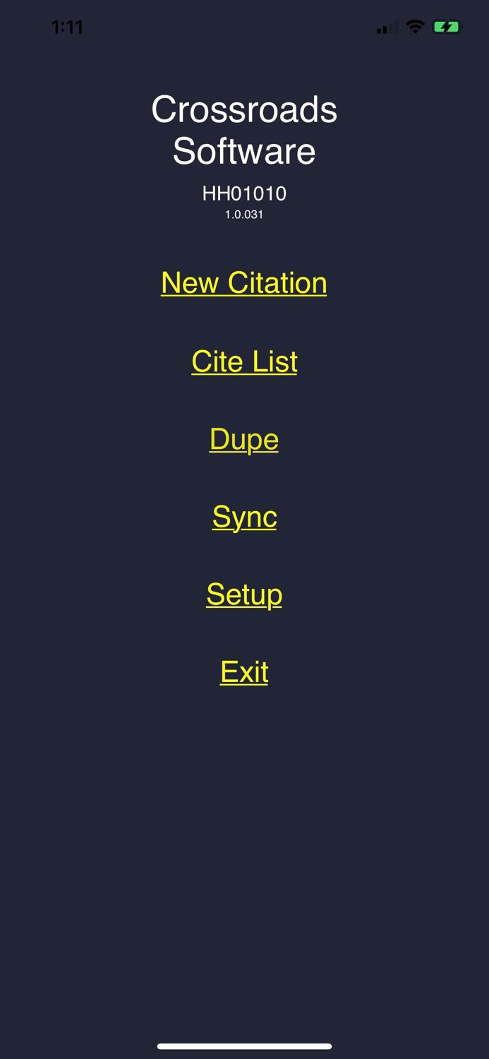 Crossroads eCite Application