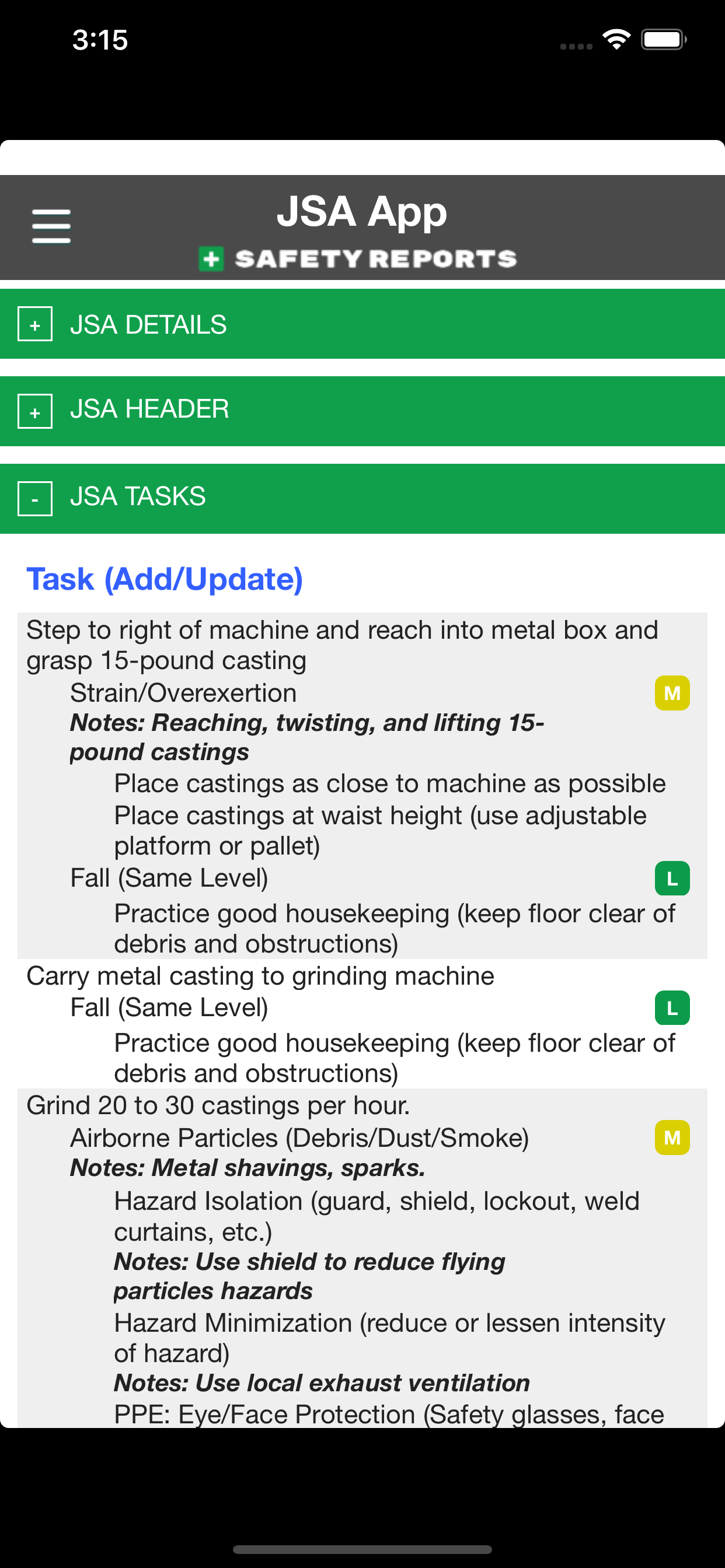 Job Safety Analysis | JSA JHA screenshot 3