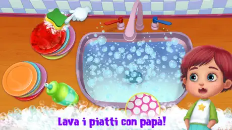 La piccola aiutante di papà