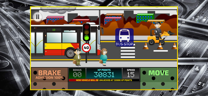 City Bus Driving Simulator 2D