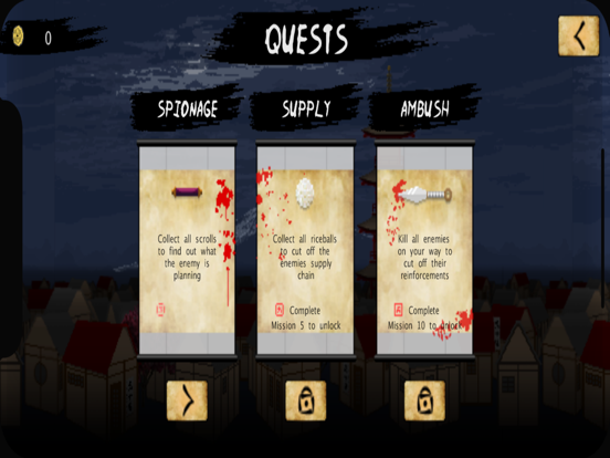 Samurai Revenge - Run & Dash iPad screenshot