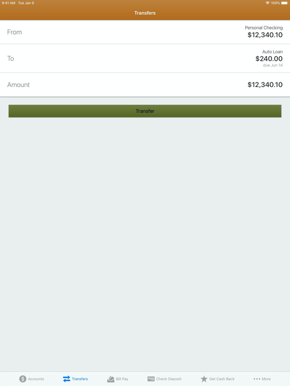 First Exchange Bank iPad screenshot 4 - Finance app