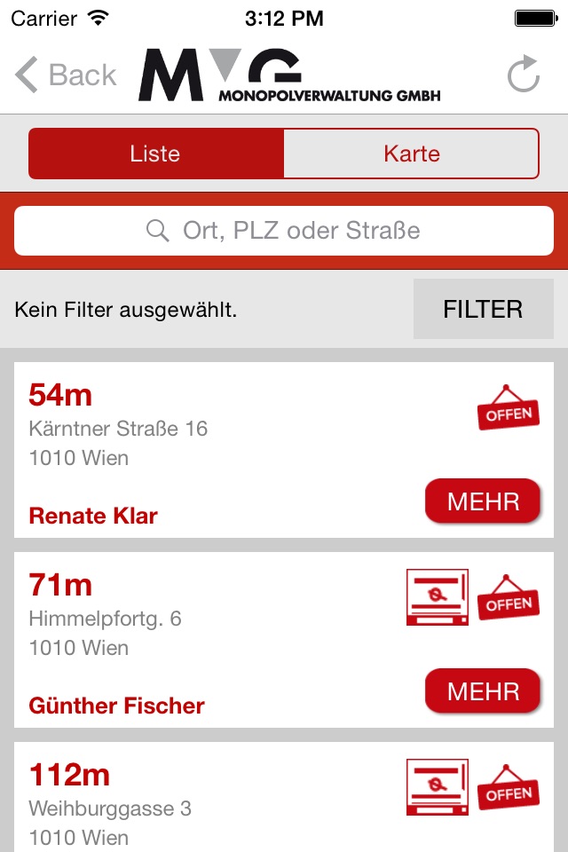 Trafikensuche screenshot 2