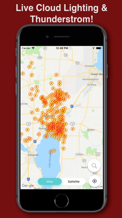 Live Cloud Lightning Radar Pro