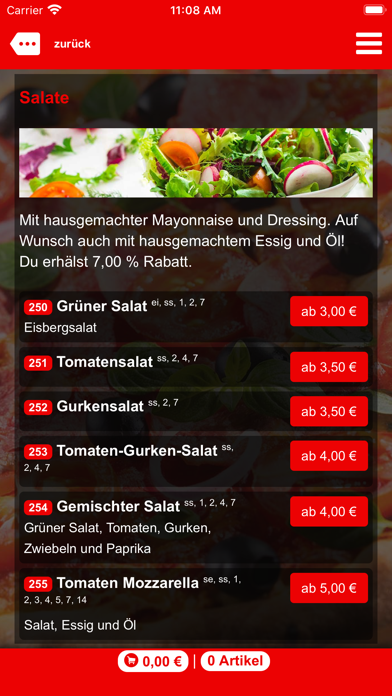 Pronto Pizza Service Screenshot
