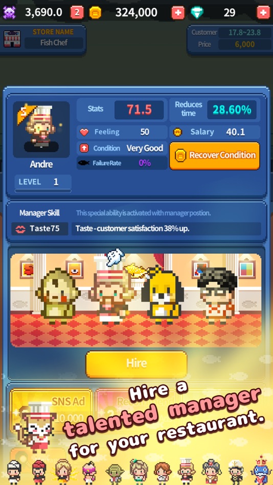#3. Retro Fish Chef (iOS) 来自: SOONSOON FACTORY