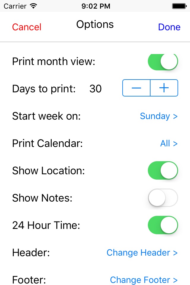 Print Calendar by VREApps screenshot 3