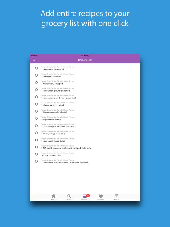 Vegan Eats iPad screenshot 5 - Food & Drink app