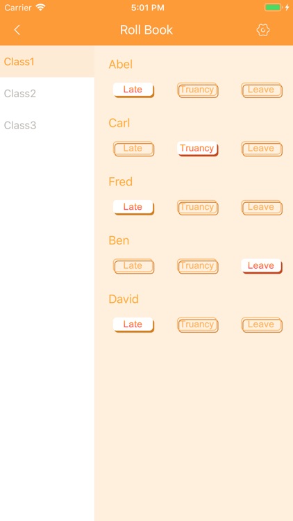 Attendance Table-Daily Record