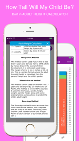 Height Predictor Calculator screenshot