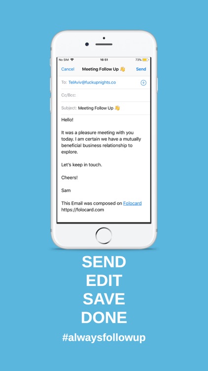 Folocard - Follow Up Email screenshot-3