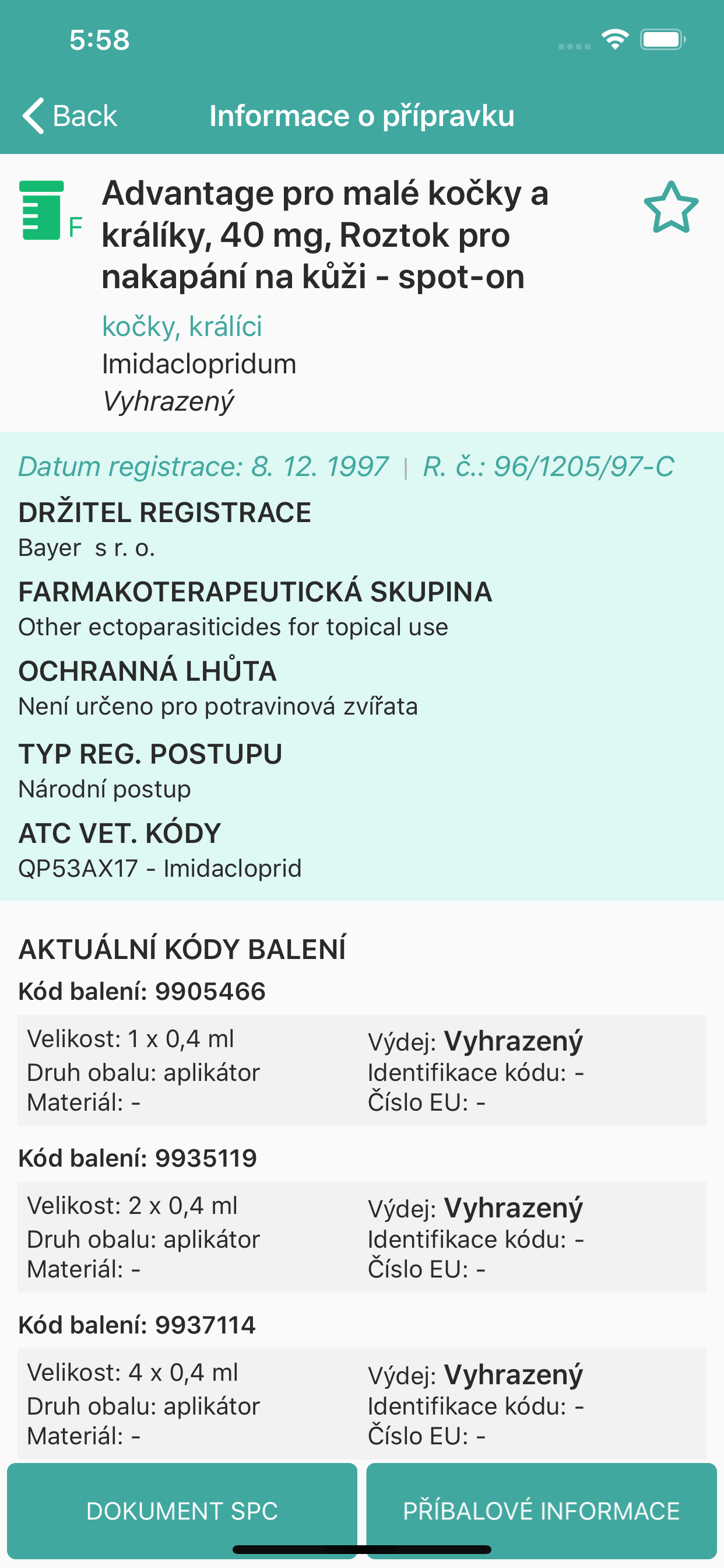 Veterinární léčivé přípravky