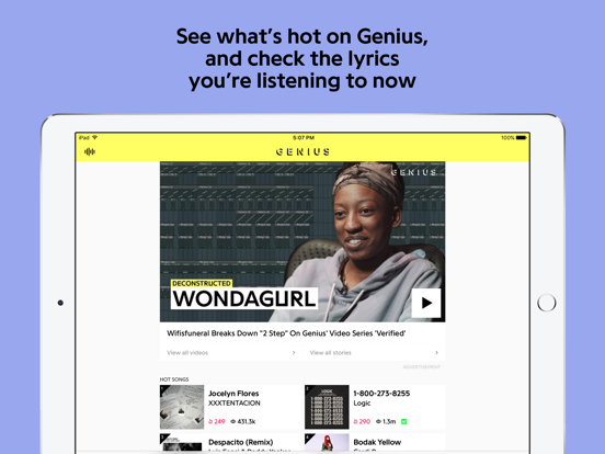 Genius: Song Lyrics Finder iPad app afbeelding 2