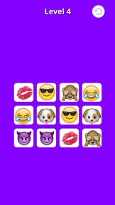 Emoji Match Memory Game screenshot