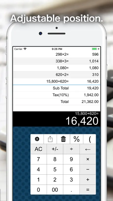 Calculator C Formula History