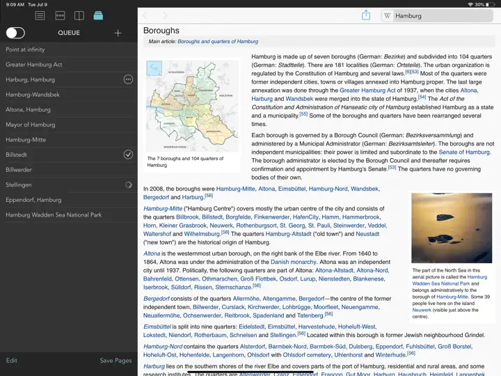 Captura de pantalla de Wikipanion Plus For IPad en iPhone 2