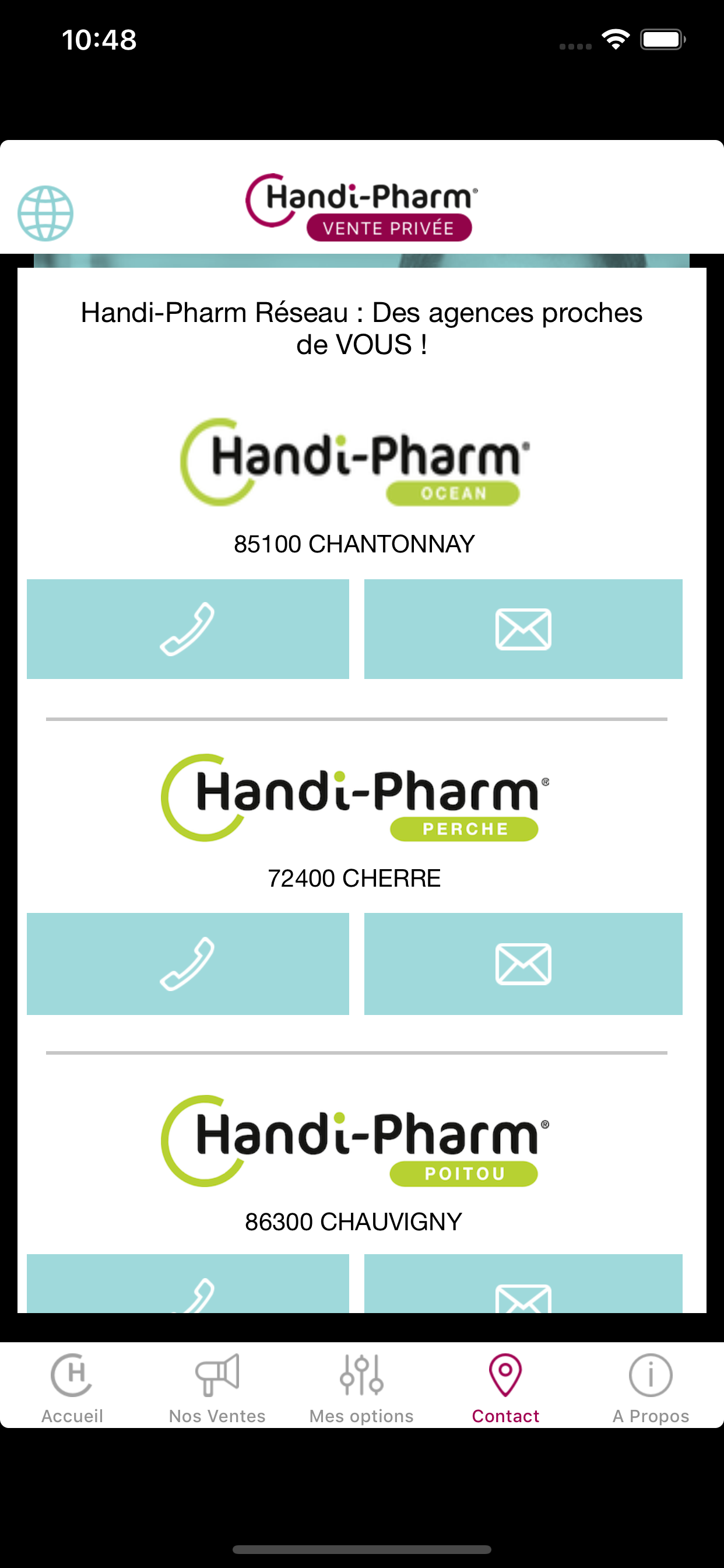 HANDIPHARM Vente privée