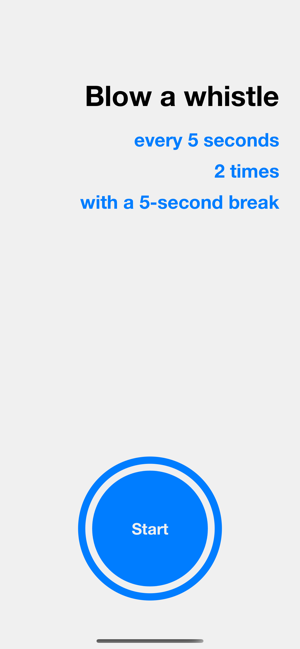 ‎Whistle Timer Screenshot