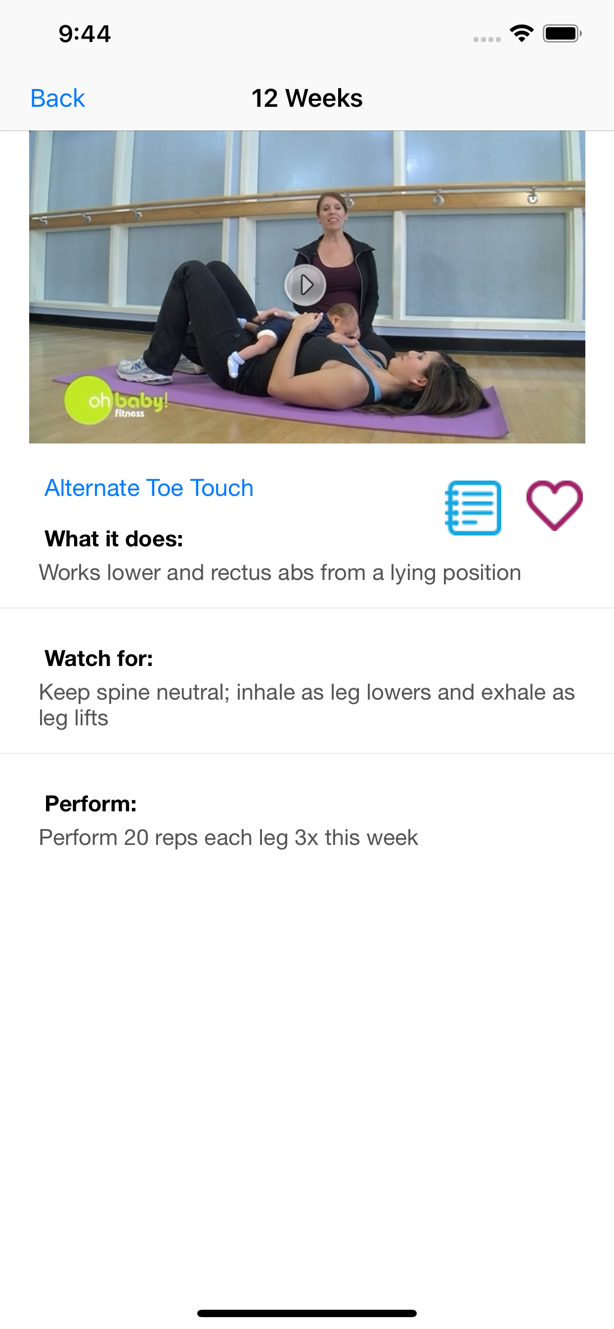 Oh Baby! Mom and Baby Exercise