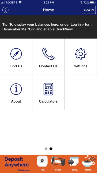 Reddy Kilowatt Credit Union Screenshot