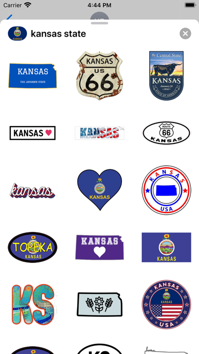 Screenshot #1 pour Kansas emoji - USA stickers