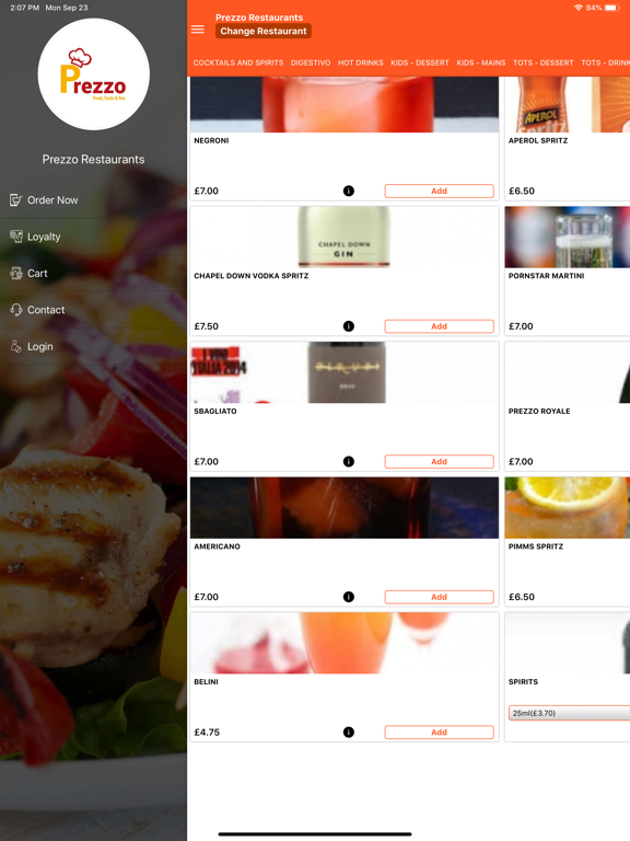 Screenshot #4 pour Prezzo Restaurant