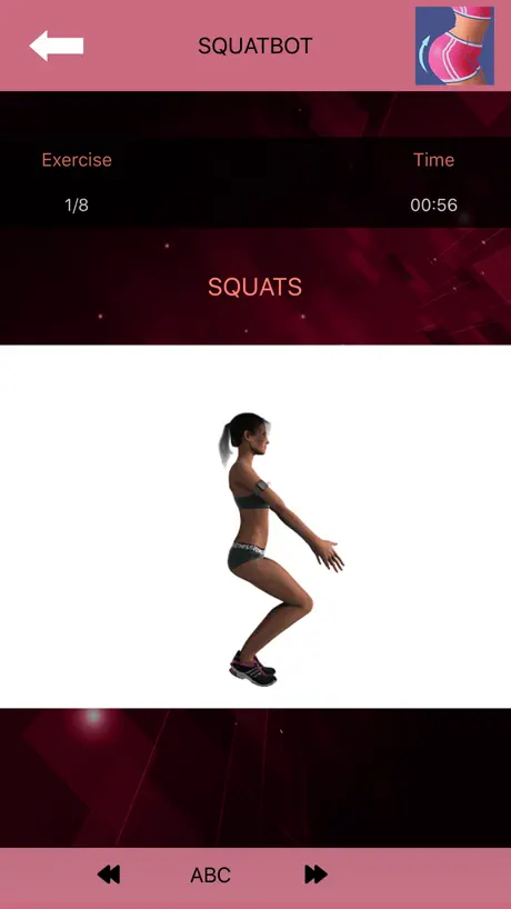 Buttocks Workout - Squat Bot