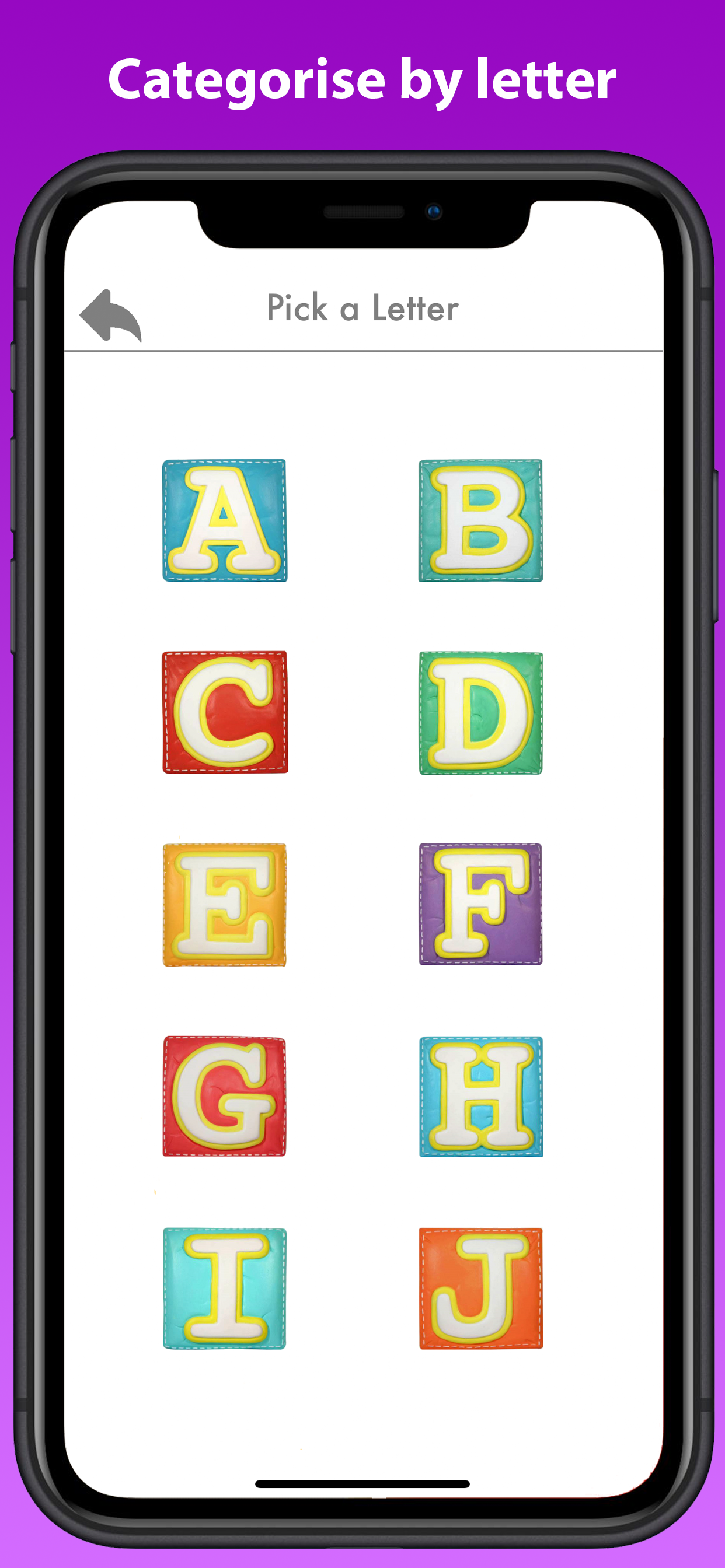 Learn shapes letters & words