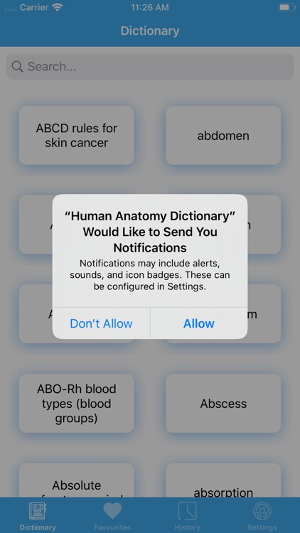 Human anatomy - Dictionary