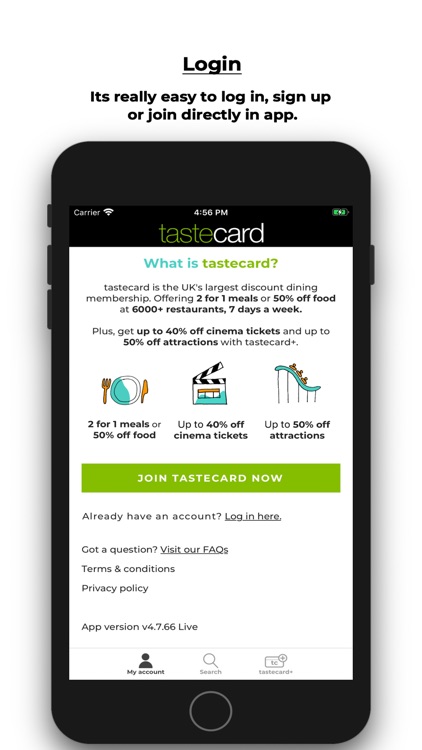 tastecard dining discounts