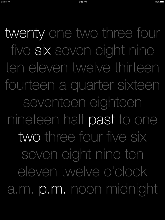Screenshot #4 pour matuslab.net's Word Clock