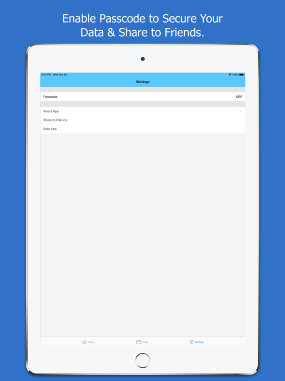 Air Transfer : File Manager iPad screenshot