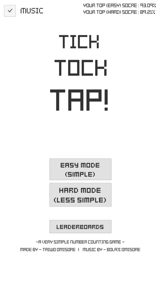 #1. Tick Tock Tap (iOS) 由: Taiwo Omisore