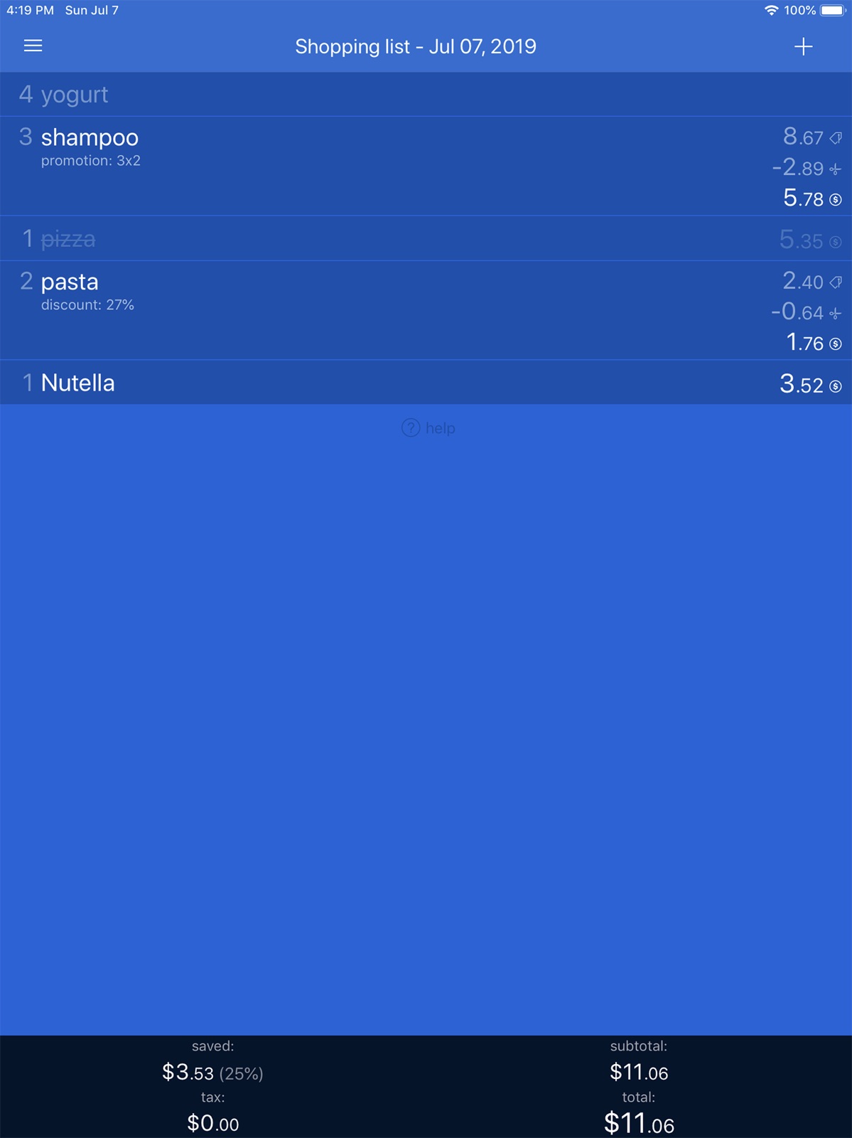 Tally :) ipad screenshot 1