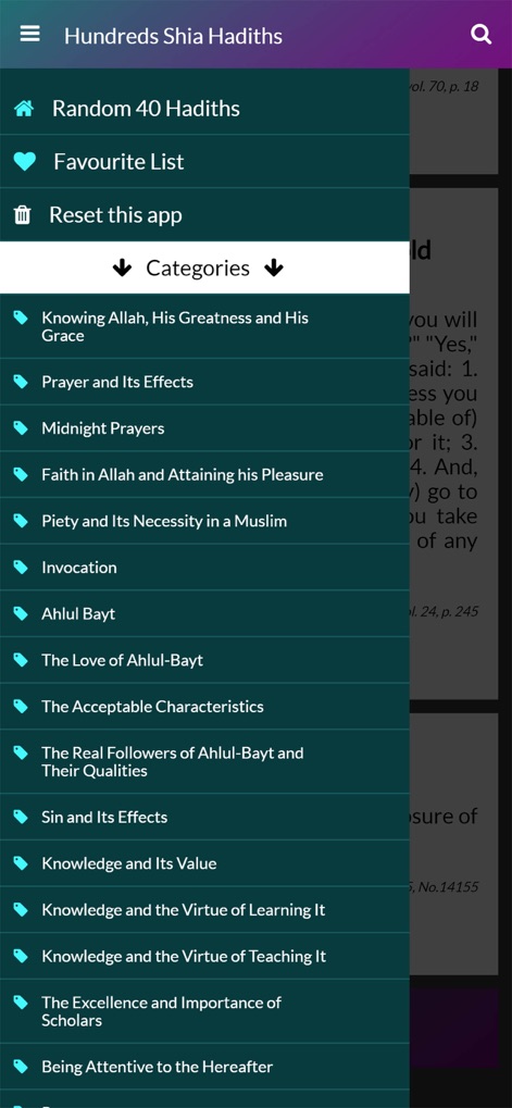 Hundreds Shia Hadith - Reference App | MWM