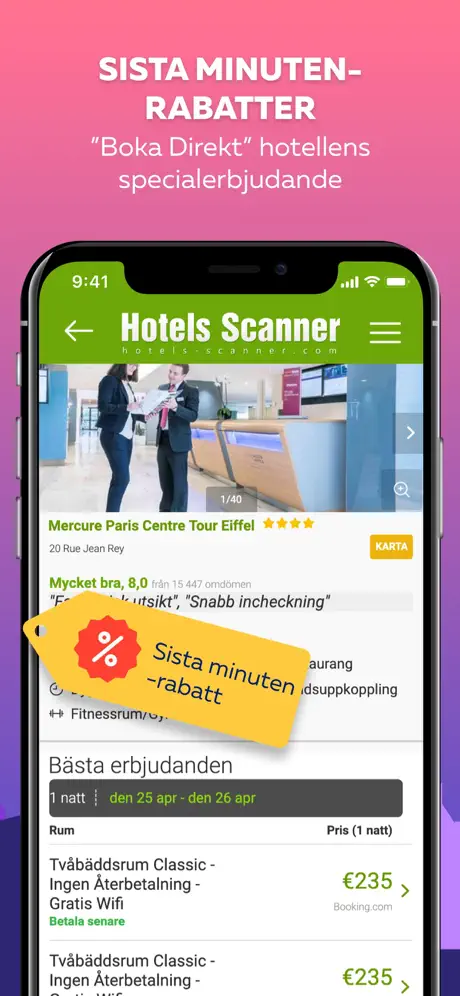 Hotell Scanner - billiga hotel
