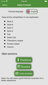 Italian Soccer Live screenshot