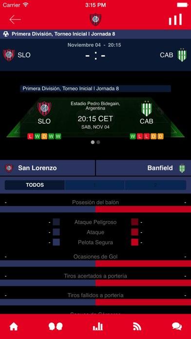 C.A. San Lorenzo de Almagro Screenshot