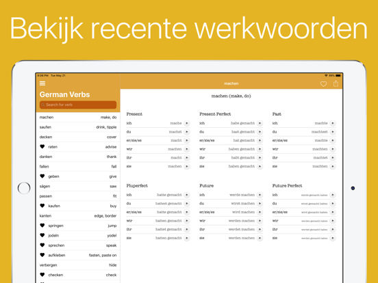 Duitse Werkwoorden (Plus) iPad app afbeelding 6