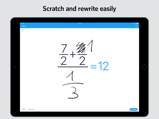 MyScript Calculator iPad app afbeelding 2