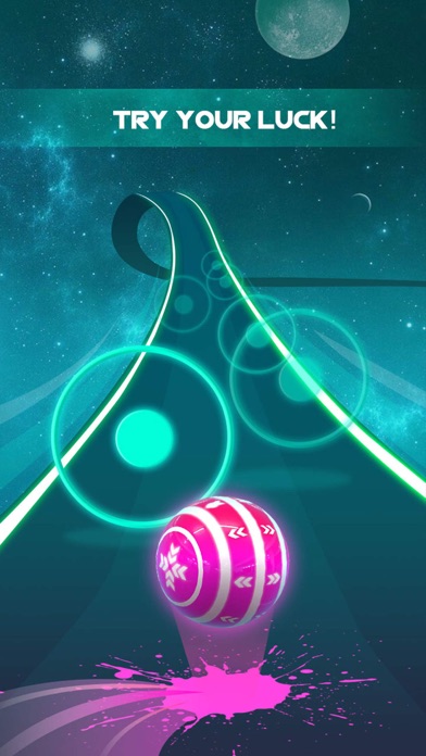 Dancing Neon Ball: Rush Road Screenshot