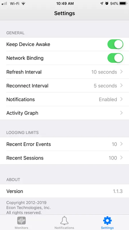 ChronoMonitor for iPhone screenshot 8 of 8
