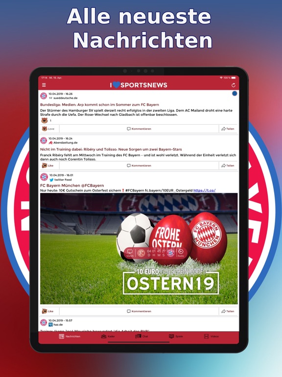 Screenshot #5 pour Sports News - FC Bayern ed.