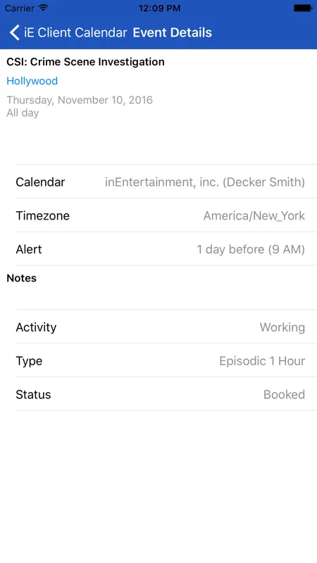 iE Client Calendar screenshot 2 of 4