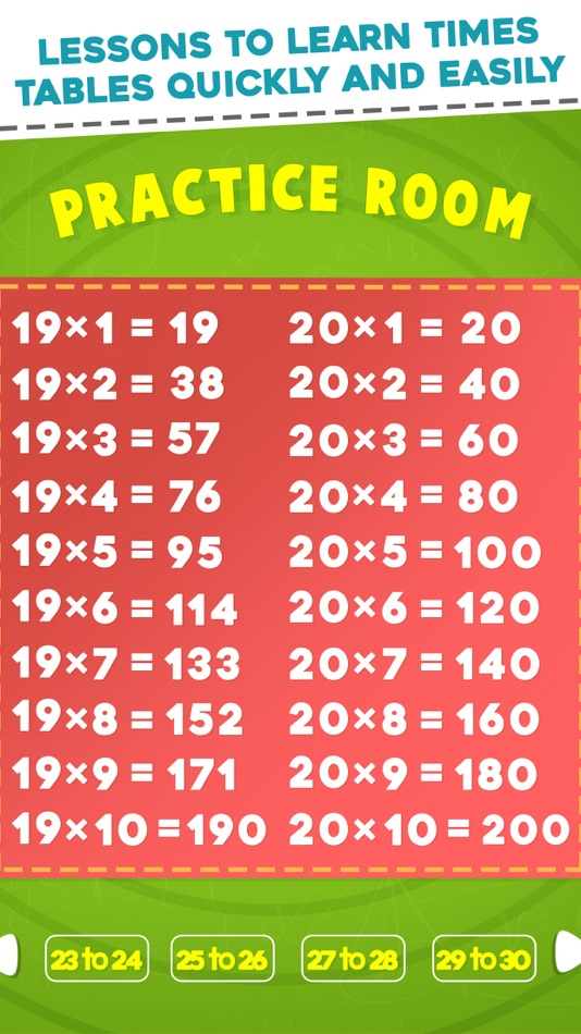#6. Multiplication Tables Learning (iOS) بواسطة: BHADRIK MEHTA