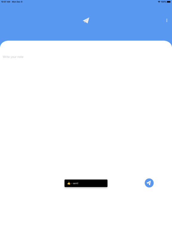 Paper Plane Email iPad screenshot 2 - Productivity app