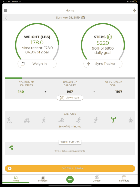Ideal You Health Center iPad screenshot 1 - Health & Fitness app